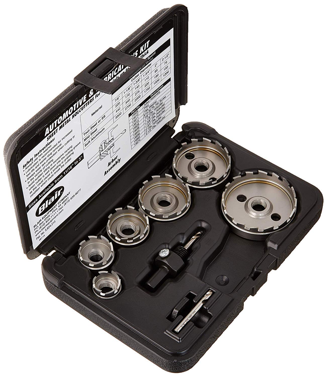 BL14006 Professional Hole Cutter Kit for Electricians | Blair Equipment | Perfect for Electrical Wiring, HVAC & Plumbing Installations