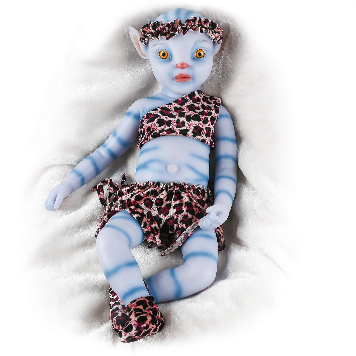 Vollence 20 Inch Realistic Silicone Reborn Baby Doll - Lifelike Newborn Girl with Open Eyes, Perfect for Collectors, Photography Props, and Therapy Use