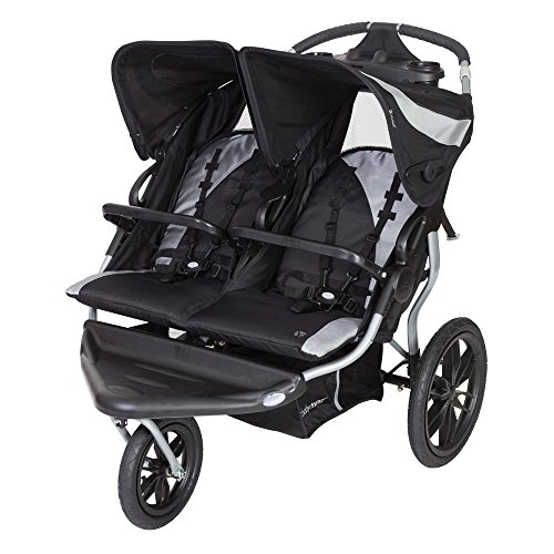 Baby Trend Navigator Lite Double Jogger Stroller - Lightweight All-Terrain Stroller for Twins or Siblings | Perfect for Running, Walking, Shopping & Outdoor Adventures