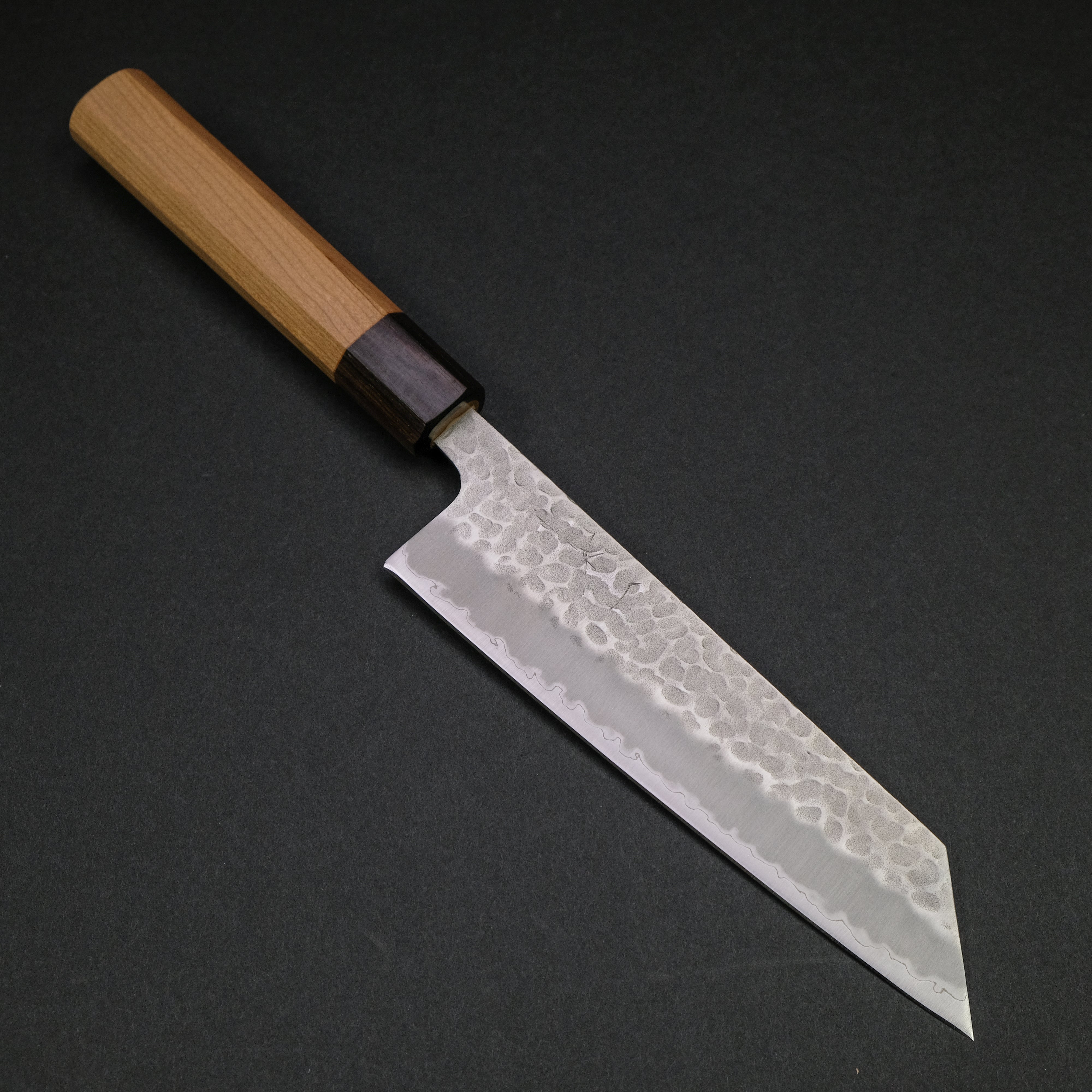 Hitohira Futana SB Migaki Tsuchime Bunka Knife - Japanese Chef Knife with Cherry Wood Handle - Perfect for Slicing, Dicing & Precision Cutting in Professional & Home Kitchens