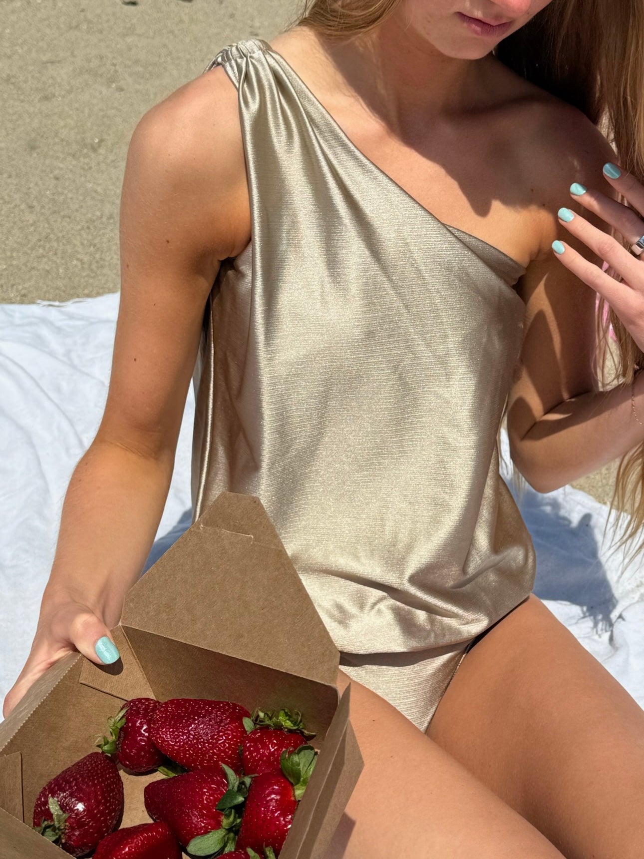 Kate Shimmer One Piece Swimsuit - Sexy High Cut Bathing Suit for Women - Perfect for Beach, Pool, and Summer Vacations