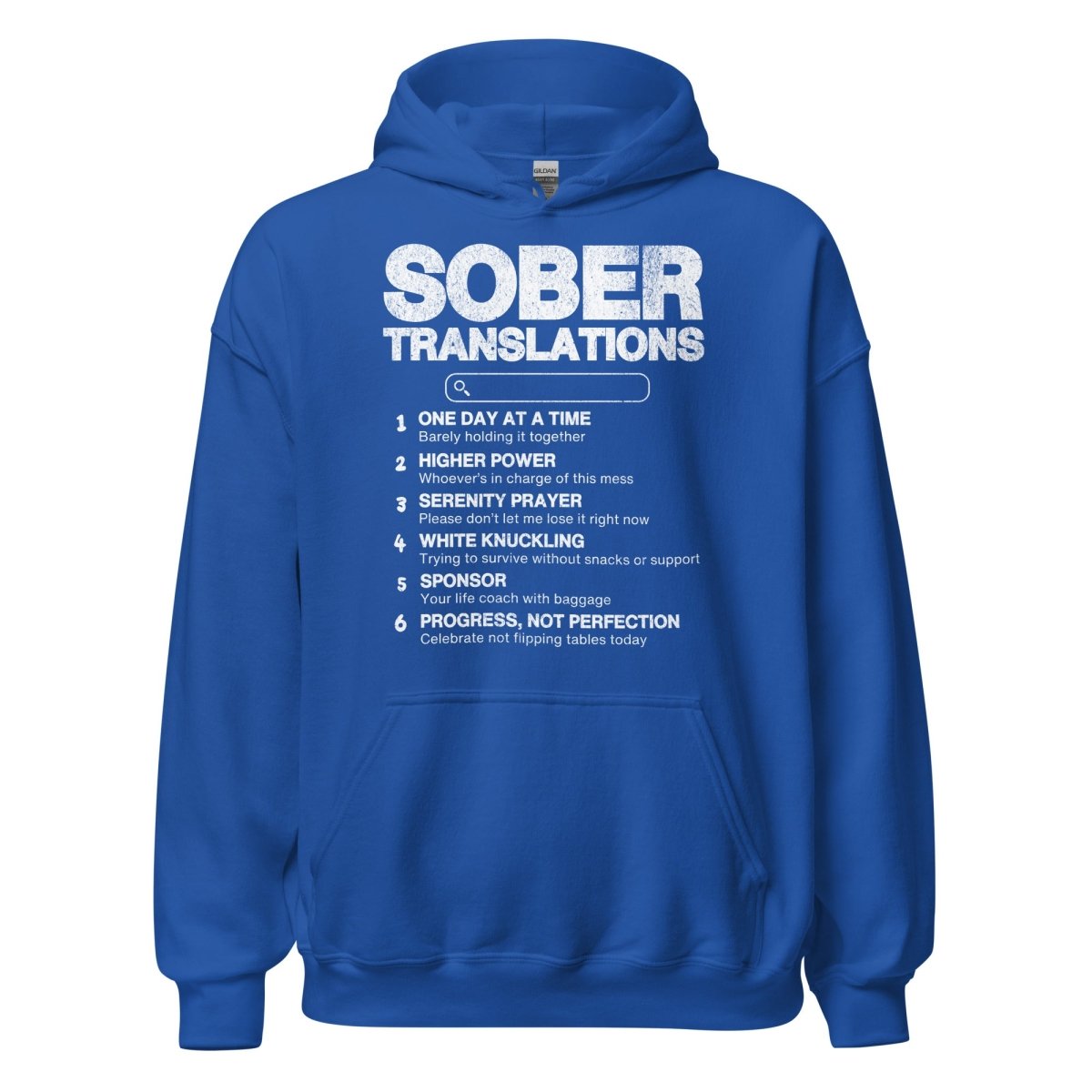Funny Recovery Hoodie for Sobriety & Addiction Support - Comfortable & Inspirational Sober Apparel for AA Meetings & Daily Wear