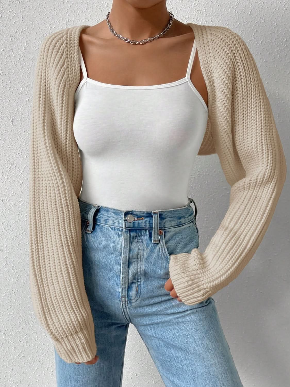 Stylish Honey Open Front Cardigan for Women - Soft & Comfortable Knit Sweater - Perfect for Layering, Office Wear & Casual Outfits