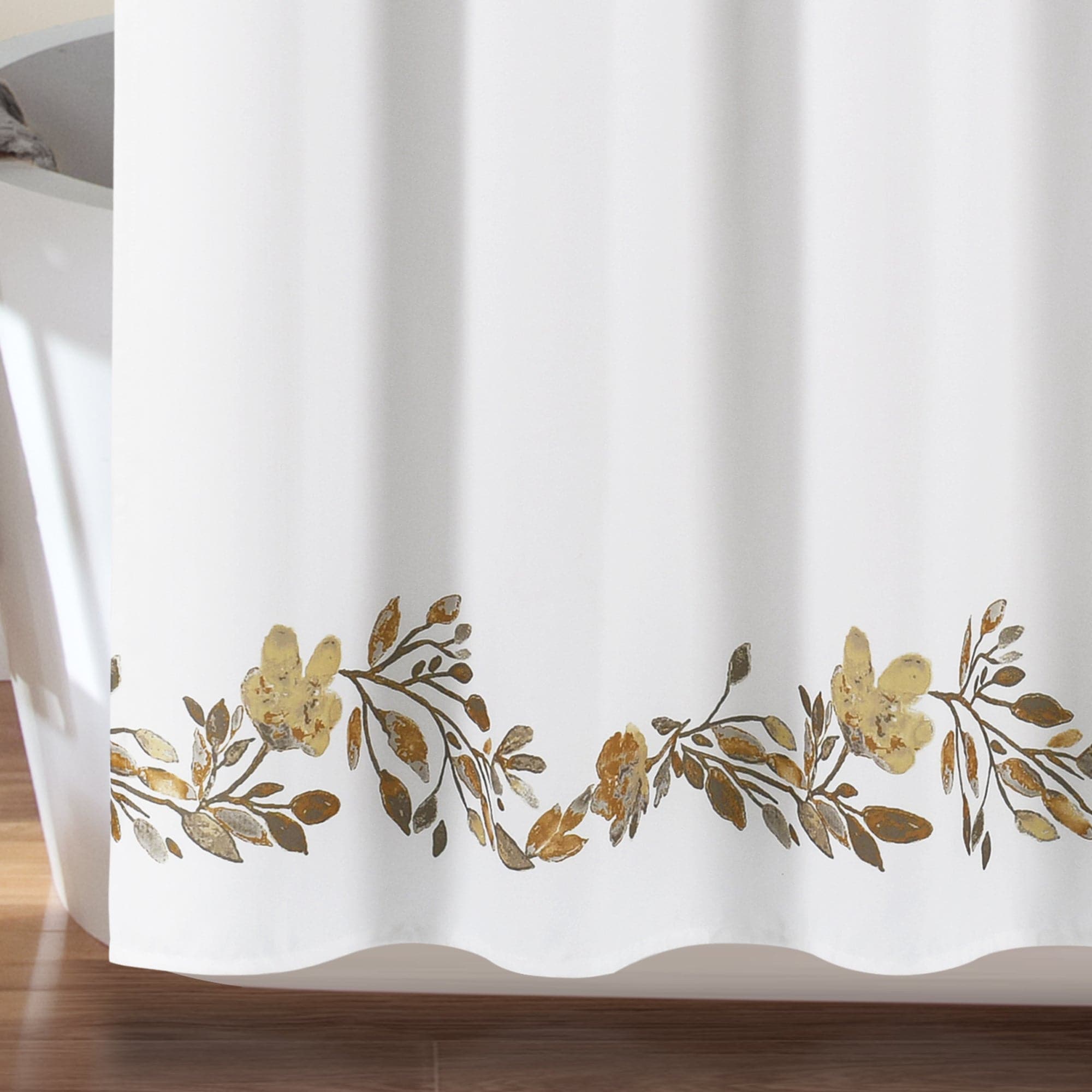 Stylish Tanisha Shower Curtain - Waterproof Bathroom Decor with Hooks - Perfect for Modern Homes & Spa-Like Bathrooms