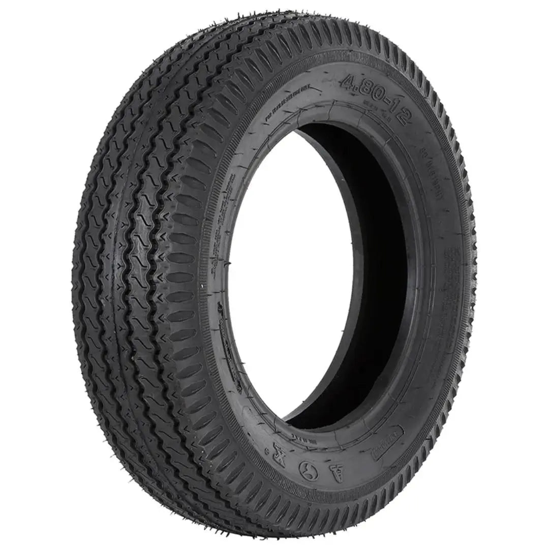 4.8x12 Trailer Tires - 2 Pack Heavy Duty 6PR Load Range C - Perfect for Utility Trailers, Boat Trailers & Small Cargo Haulers