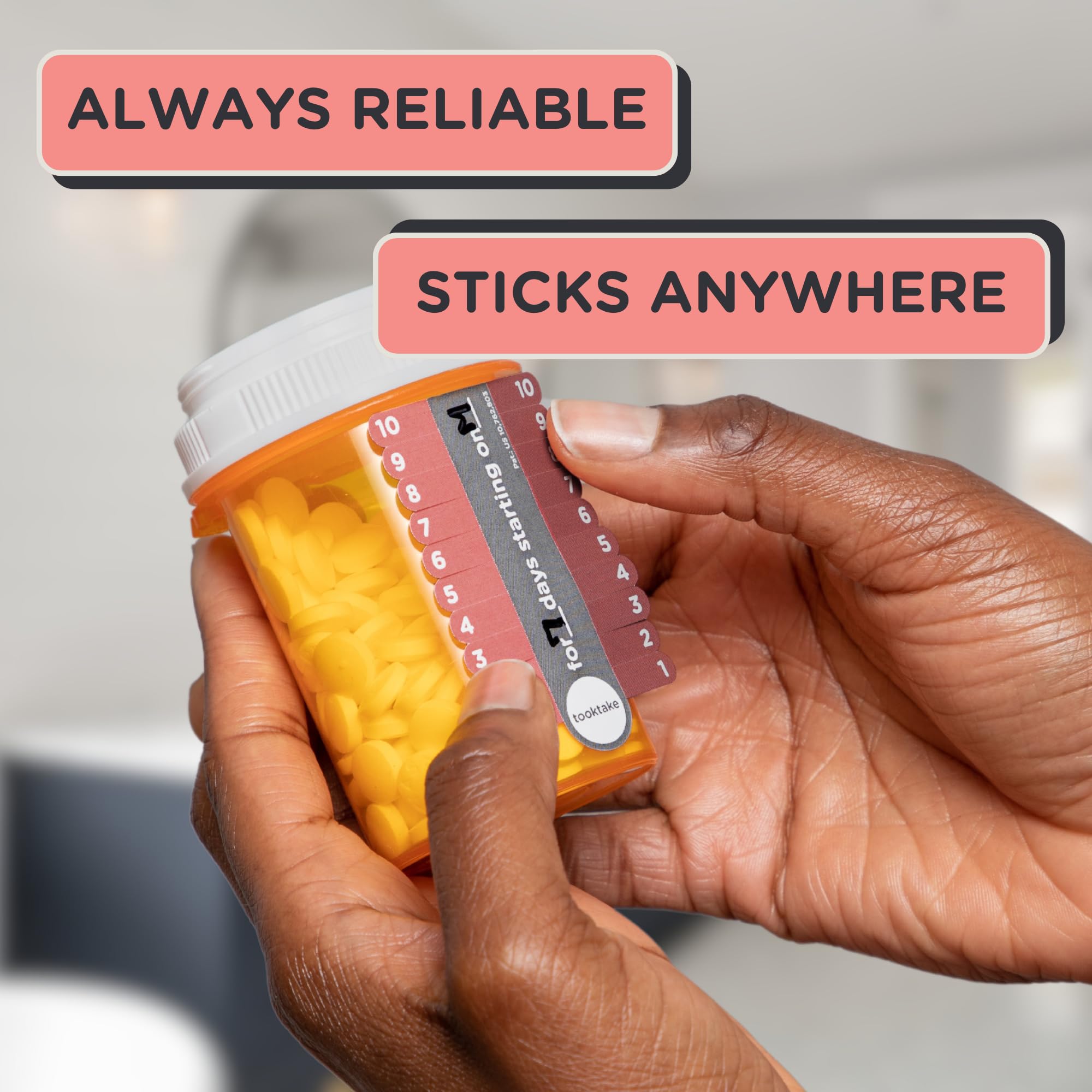 10-Day Tracking Stickers for Vitamins & Medications - Smart Pill Organizer with AM/PM Slots - Daily & Weekly Medicine Tracker for Pills, Supplements & Vitamins | Perfect for Travel, Elderly Care & Medication Management