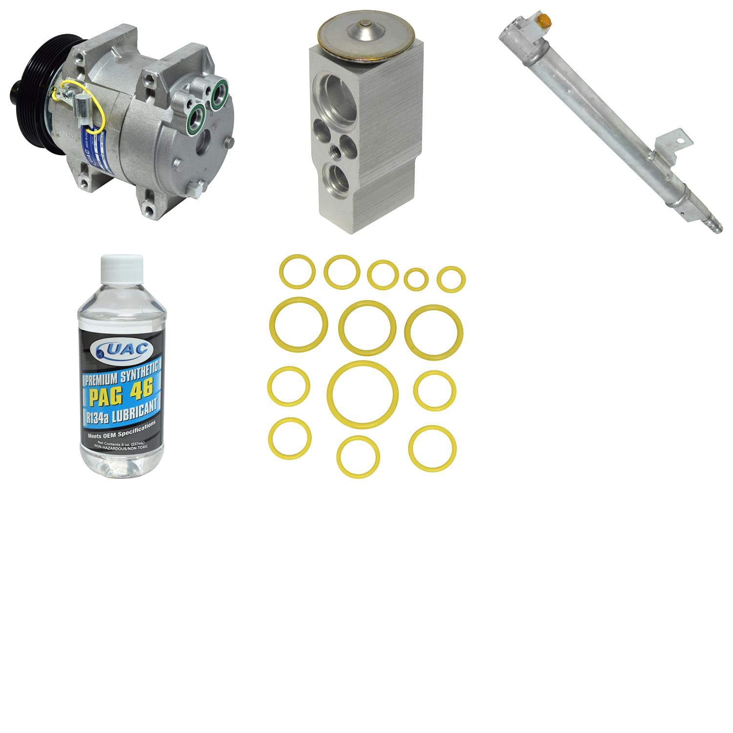 HVAC A/C Compressor Replacement Kit - Compatible with Multiple Car Models - High Performance Auto Air Conditioning Repair Kit - Perfect for DIY Mechanics & Professional Technicians - Ideal for Home Garage or Auto Shop Use