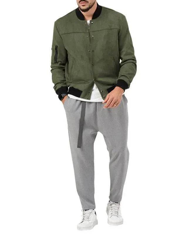 Men's Casual Warm Jacket - Lightweight Winter Coat for Outdoor Activities & Daily Wear