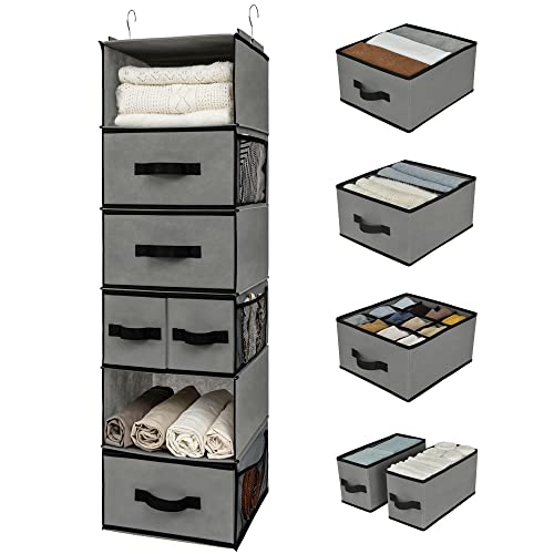 6 Tier-5 Drawers-grey
