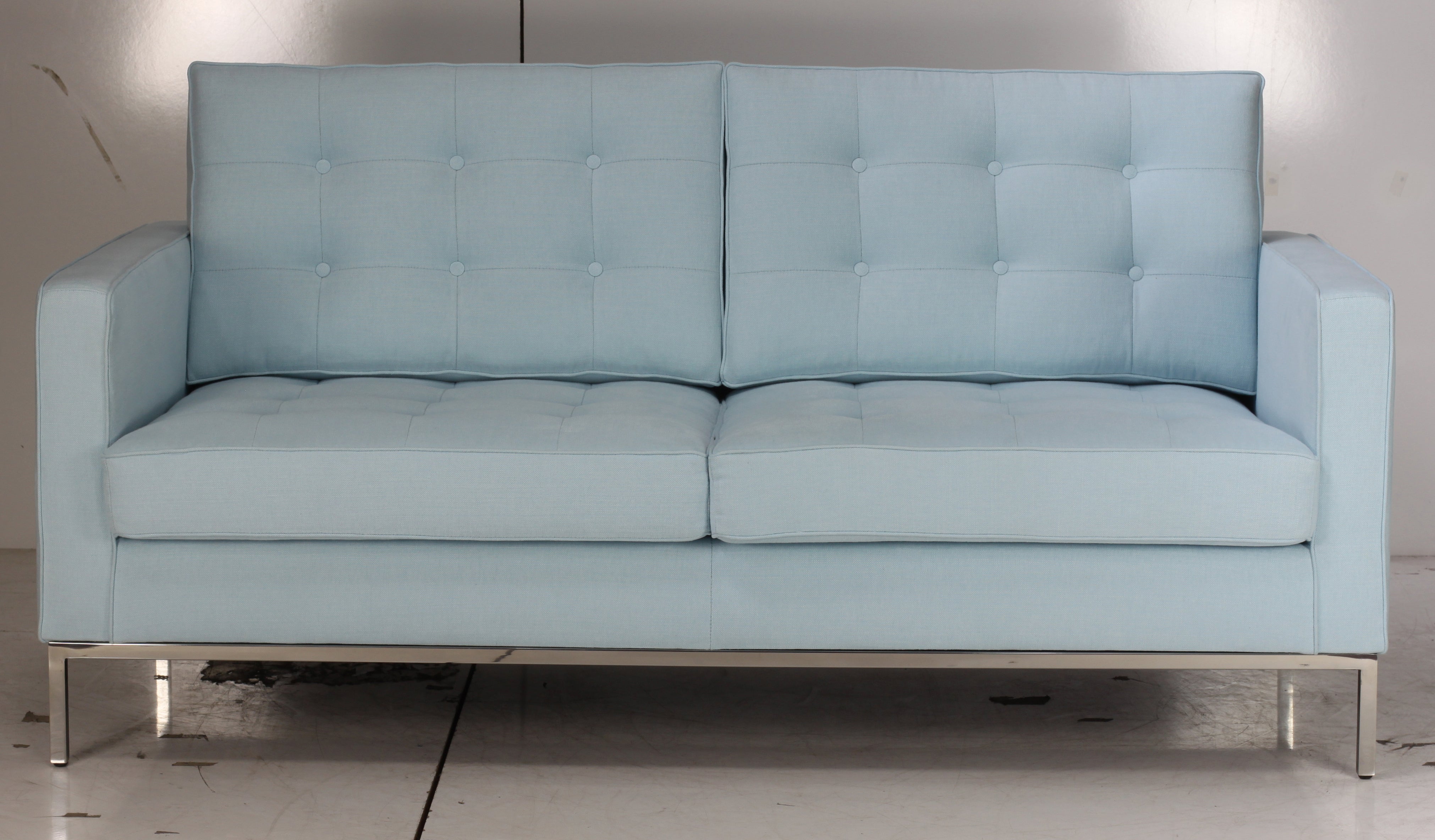 Florence Knoll Two-Seat Sofa - Modern Loveseat for Living Room, Office & Lounge - Mid-Century Design with Premium Upholstery