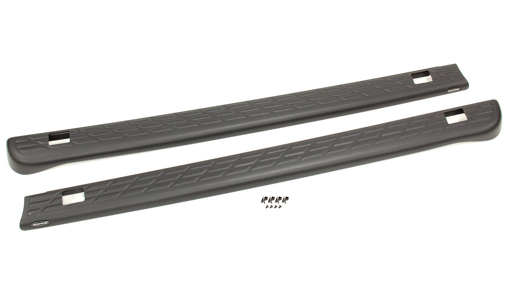 Bushwacker Ultimate BedRail Caps for 2007-2013 GMC Sierra 1500 Fleetside 5.8' Bed - 2-Piece Set with Stake Holes | Black Smooth Finish Truck Accessories | Model 49525 | Perfect for Hauling Cargo & Off-Road Protection