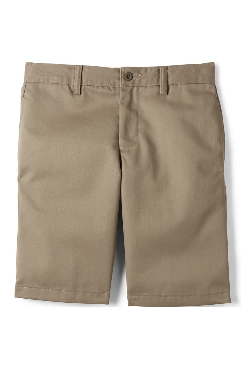 Lands' End Boys' Slim Fit Stain & Wrinkle Resistant Chino Shorts for School Uniforms | Comfortable & Durable for Classroom & Playtime
