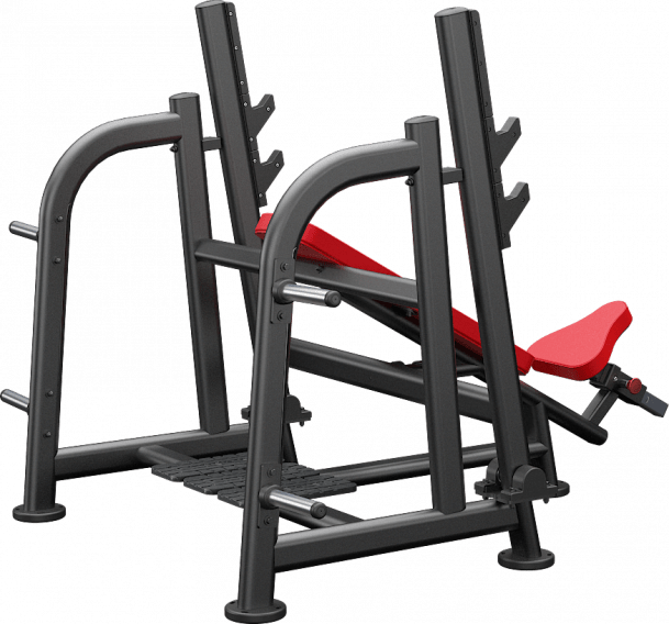 ATLANTIS Olympic Incline Bench Press with Pivot - Adjustable Weight Bench for Strength Training & Home Gym Workouts - Perfect for Bodybuilding, Powerlifting & Fitness Enthusiasts