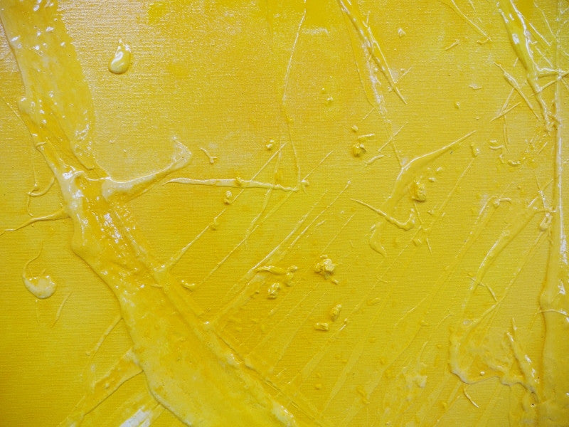 Abstract Yellow Wall Art - Modern Canvas Painting for Home & Office Decor | Perfect for Living Room, Bedroom & Workspace