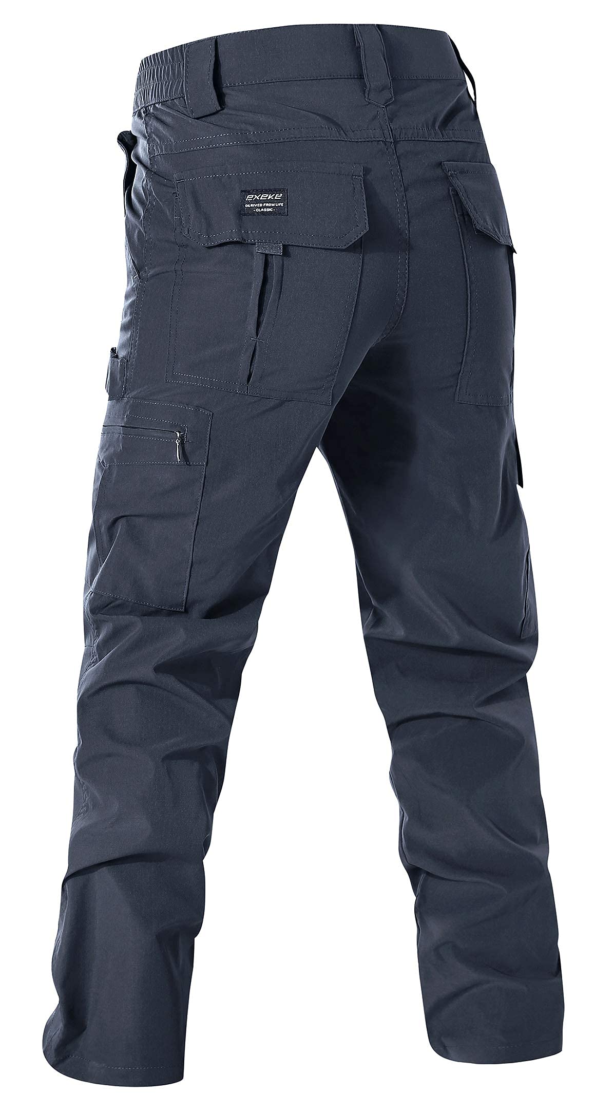 EXEKE Men's Cargo Work Pants - Lightweight Tactical Hiking Pants for Outdoor Adventures, Camping & Construction Work - Durable Utility Pants with Multiple Pockets