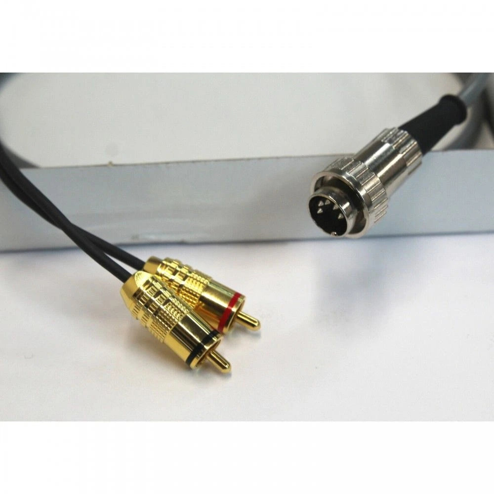 Naim Audio 00 010 0084 2 RCA to 5 Din Audio Interconnect Cable - 1 Meter (3.3ft) High-Quality Stereo Connection for Hi-Fi Systems & Turntables
