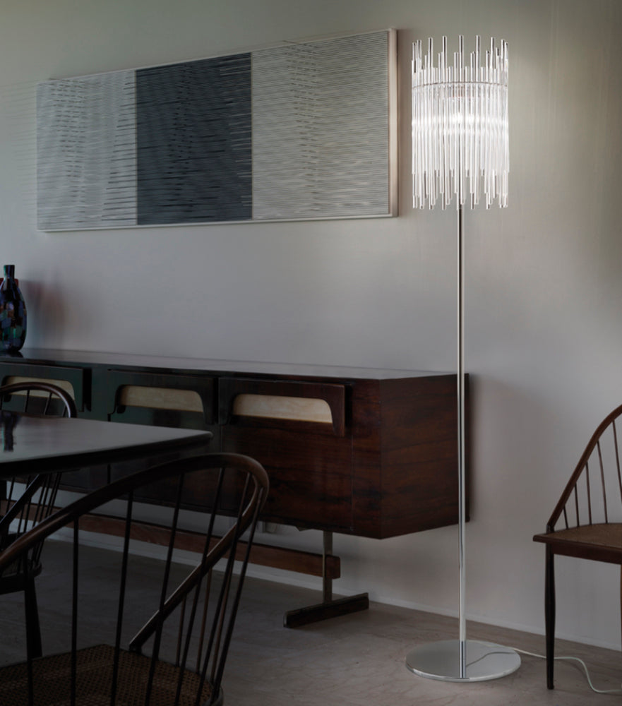 DIADEMA Modern Floor Lamp - Adjustable Brightness LED Standing Light for Living Room, Bedroom & Office - Warm White & Cool White Light Modes - Perfect for Reading, Relaxing & Ambient Lighting