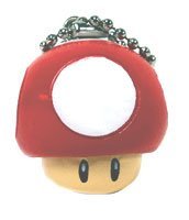 Super Mario Kart DS Super Mushroom Keychain - Cute Collectible Video Game Accessory for Nintendo Fans, Gifts for Gamers - Perfect for Backpacks, Keyrings & Gaming Decor