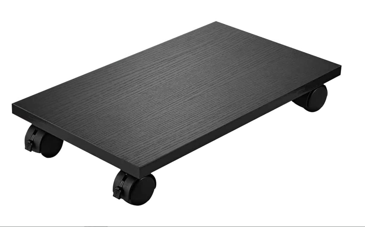 CPU Stand Computer Tower Cart with 4 Caster Wheels - Under Desk PC Stand Holder for Gaming & Office Setup | Space-Saving Computer Storage Solution