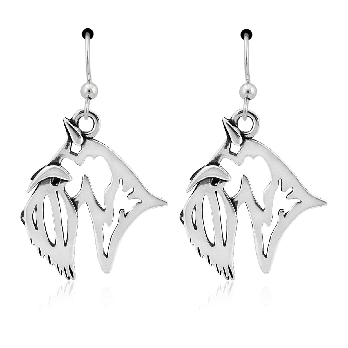 Sterling Silver Scottish Terrier Dog Earrings - Handmade Dangle Drop Earrings for Women - Perfect Gift for Dog Lovers & Scottish Terrier Owners - Great for Casual Wear, Parties & Special Occasions