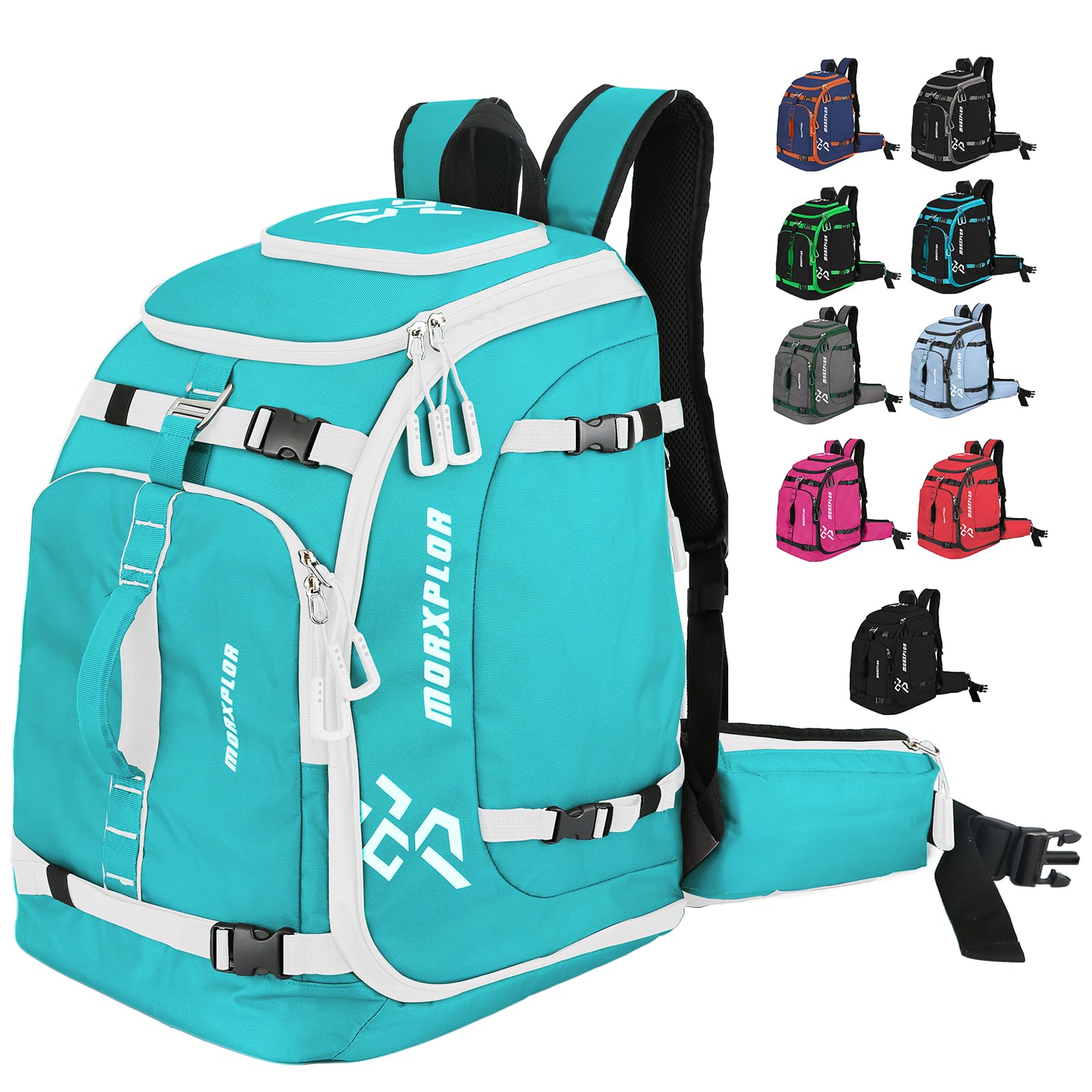 Waterproof 65L Padded Ski Boot Bag - Durable Ski Travel Backpack for Boots, Gear & Accessories | Perfect for Ski Trips, Mountain Adventures & Winter Sports Travel