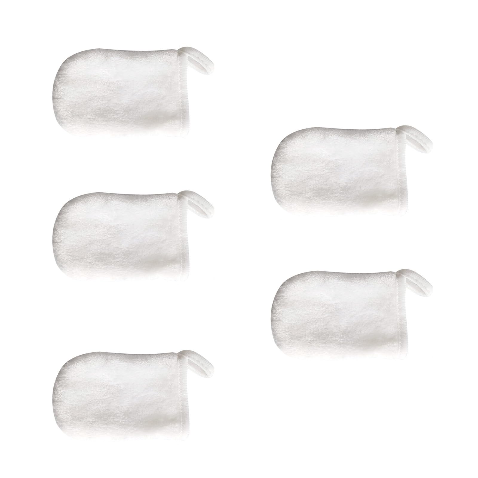 Reusable Microfiber Makeup Remover Gloves - Soft Deep Cleansing Face Pads for Gentle Makeup Removal & Skincare (5-Pack) | Perfect for Daily Beauty Routine, Travel & Sensitive Skin Care