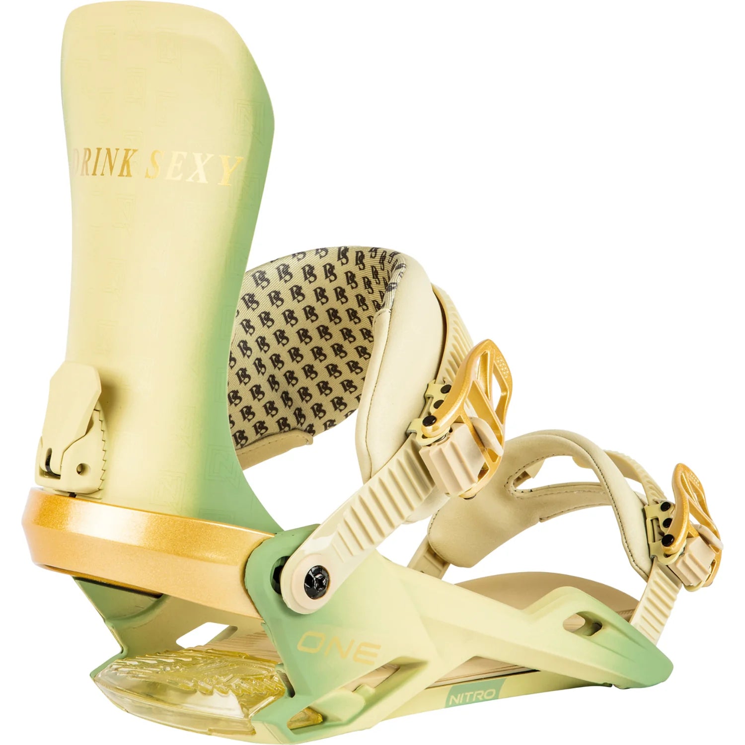 Nitro One Snowboard Bindings for Men 2024 - High-Performance Snowboard Bindings for All-Mountain & Freestyle Riding