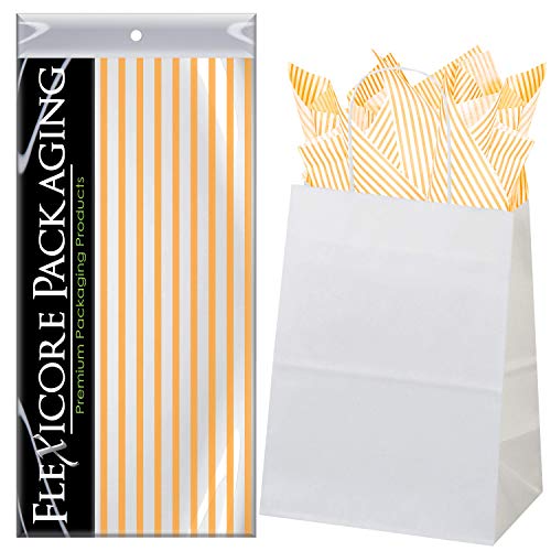 Tangerine Orange Pin Stripe