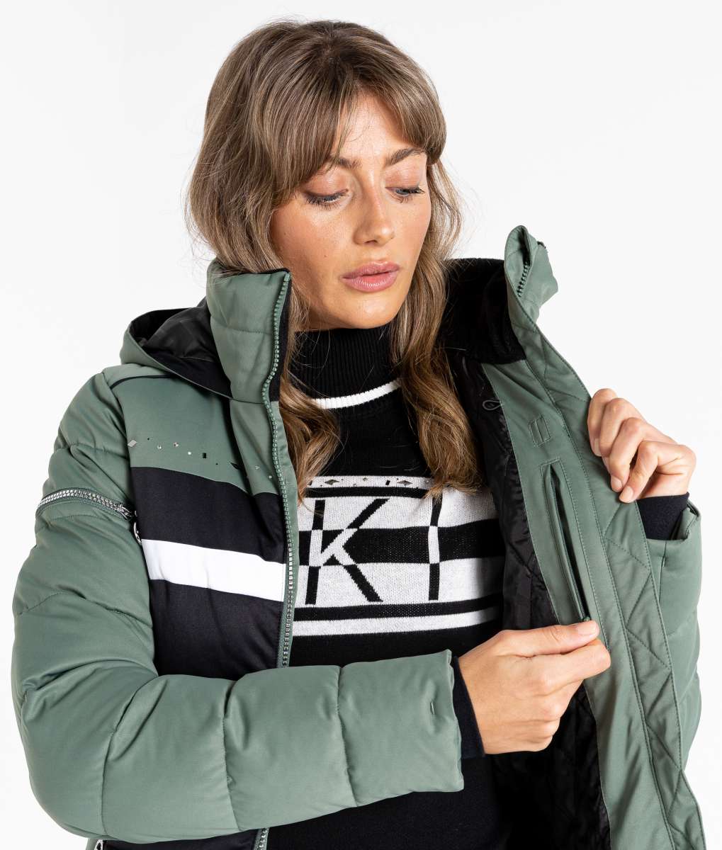 Dare2B Women's Crystallize Insulated Winter Jacket - Waterproof, Warm Puffer Coat for Skiing, Hiking & Cold Weather (2022-2023)