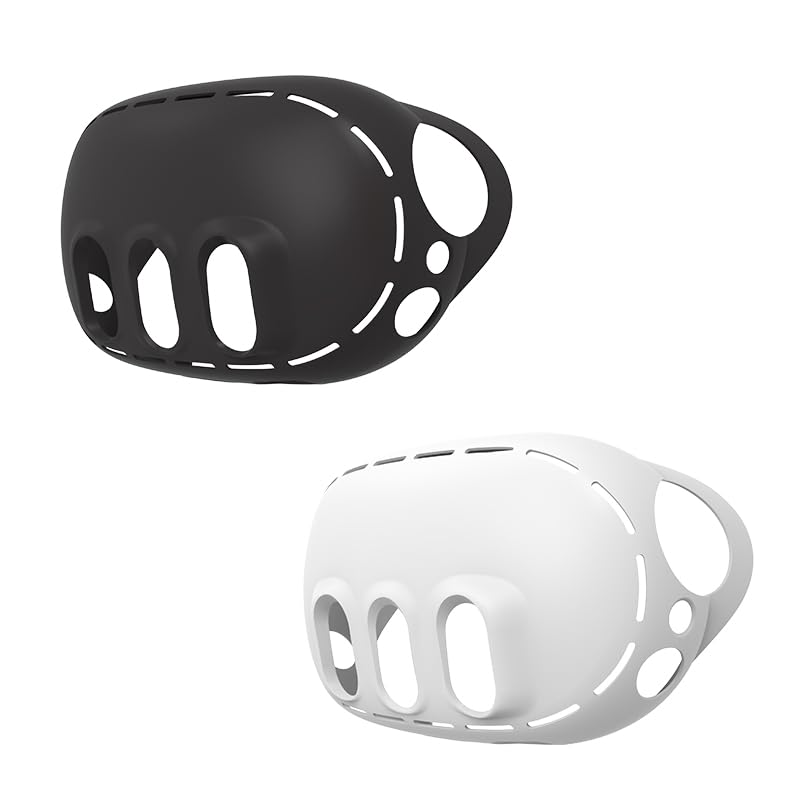 Meta Quest 3 VR Headset Silicone Protective Cover - Shockproof Anti-Slip Case with Full Protection Against Drops & Scratches (White) - Perfect for Gaming, Travel & VR Enthusiasts