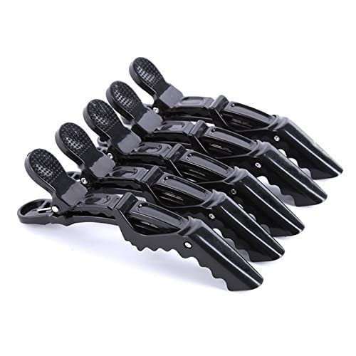 ELITEWAVE 16Pcs Hair Combs Set for Women & Men - 10Pcs Styling Combs & 6Pcs Hair Clips Including Rat Tail Comb, Teasing Comb, Barber Comb - Perfect for Salon, Home Hair Care & Travel Styling (Black)