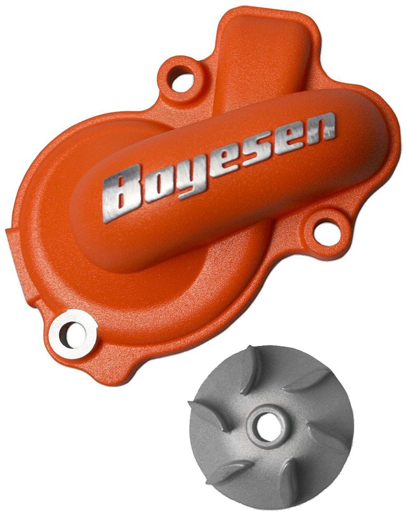 Boyesen WPK-45O Orange Supercooler Water Pump Cover & Impeller Kit - High Performance Cooling Upgrade for Dirt Bikes & ATVs - Perfect for Motocross, Trail Riding & Off-Road Racing