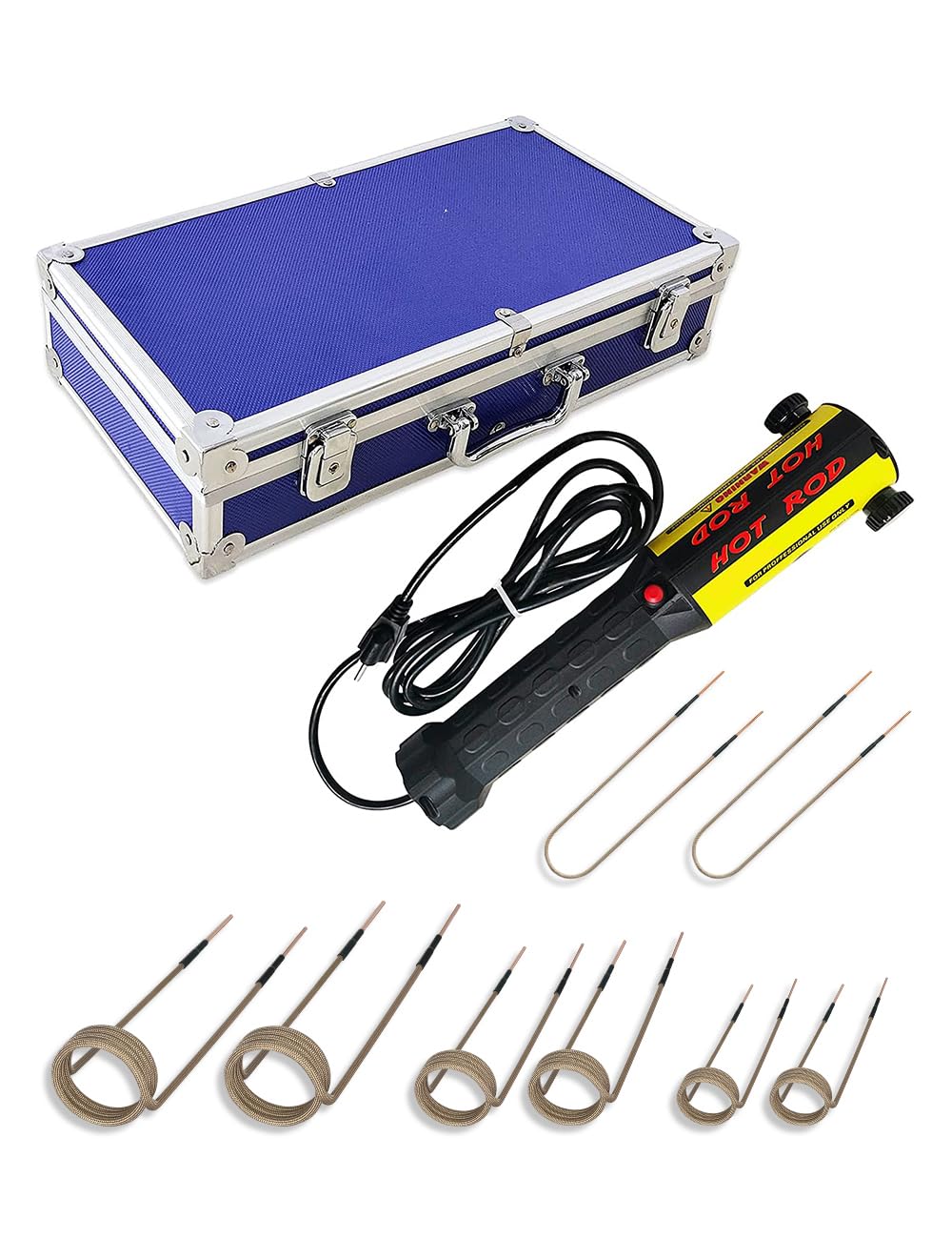 1000W 110V Magnetic Induction Heater Kit - Handheld Automotive Tool for Rusty Screw Removal with 8 Coils & Storage Box | Perfect for Mechanics, DIY Car Repair & Home Maintenance