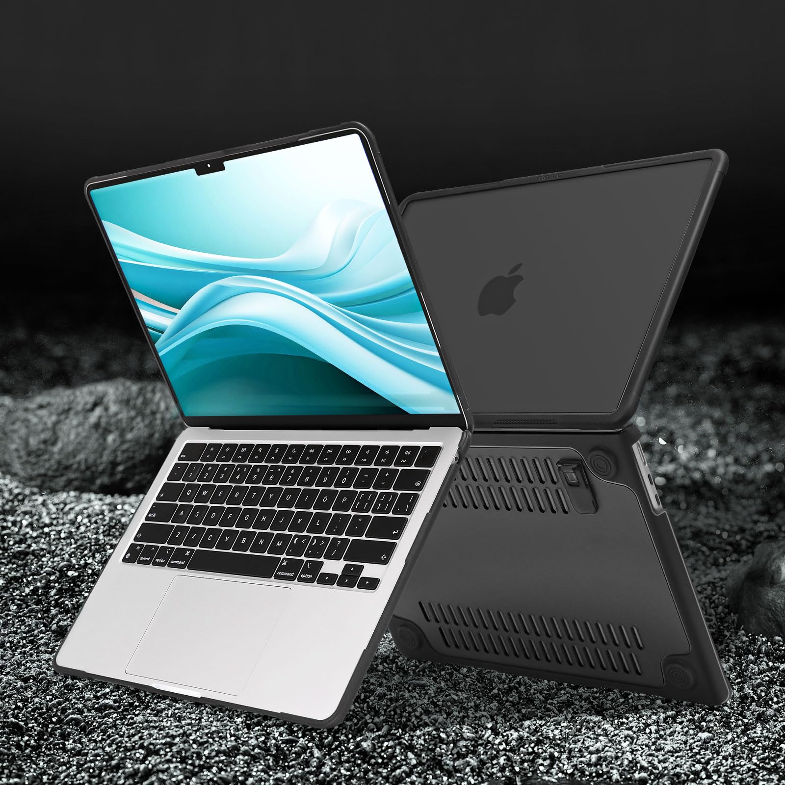MOSISO MacBook Air 13 inch Case 2025-2022 M4/M3/M2 Models (A3240/A3113/A2681) - Heavy Duty Protective Hard Shell with Built-in Kickstand, Keyboard Cover & Screen Protector - Compatible with MacBook Air 13.6