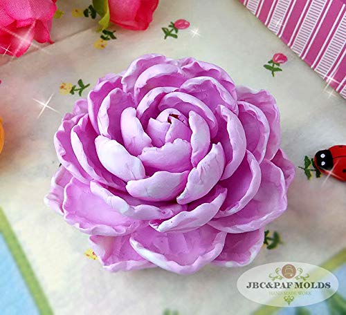 Premium Silicone Soap Molds for Polymer Clay, Resin Crafts & Cake Decorating - Peony Flower Design DIY Mold for Handmade Soaps, Candles, Jewelry - Perfect for Home, Wedding & Gift Making