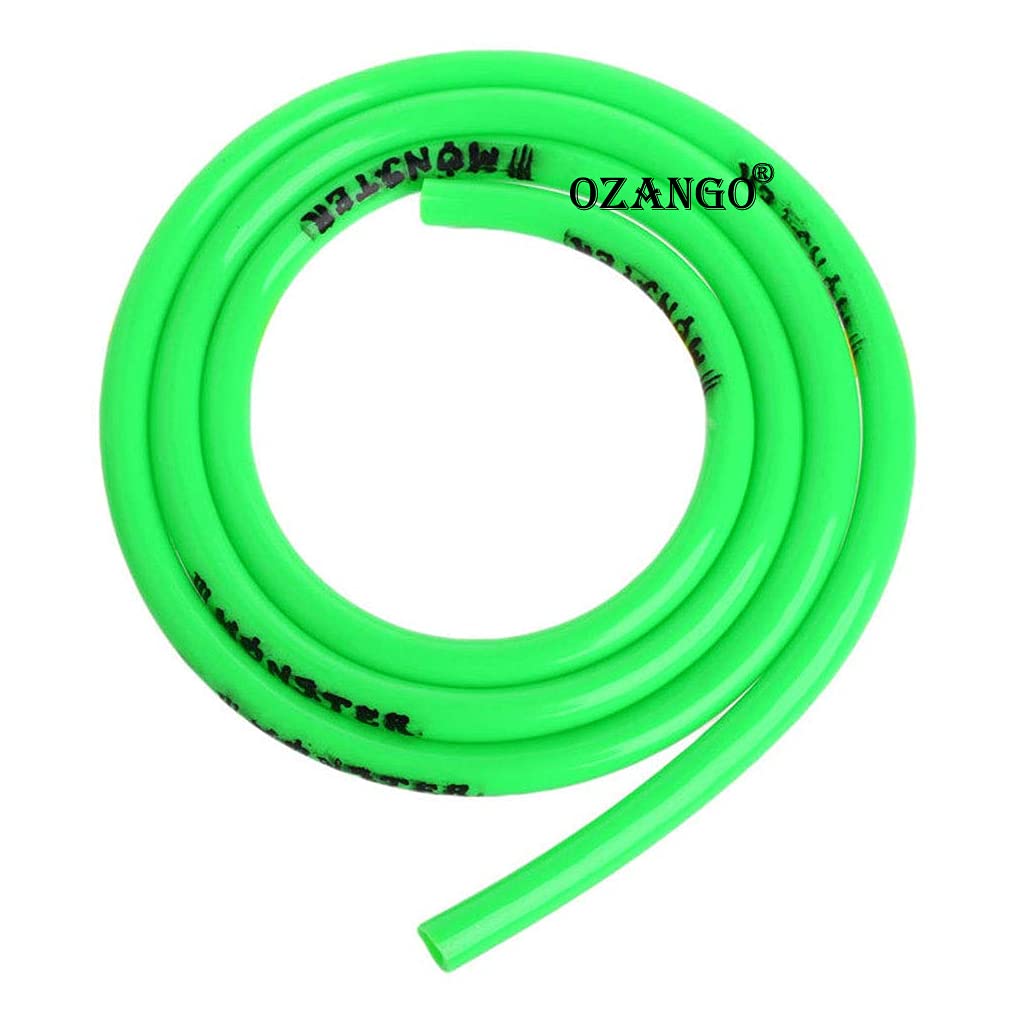OZANGO 39-Inch Universal Fuel Line Hose - Green Gas Oil Petrol Tube Pipe Compatible with Mahindra Cars & Motorcycles - Perfect for Bike, ATV, Lawn Mower & Small Engine Repair