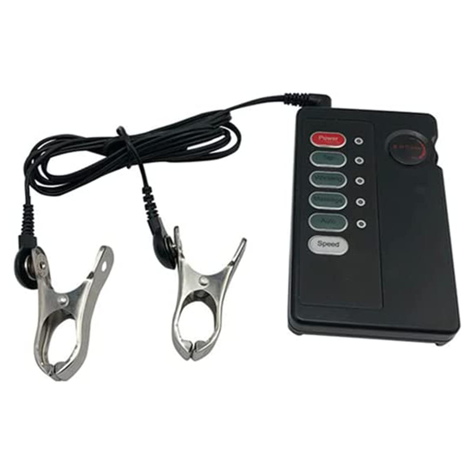 Electric Nipple Clamps - Adjustable Shock Intensity, Non-Piercing Nipple Jewelry for Women & Couples Play - BDSM Sensation Toys for Bedroom Fun & Spicy Intimacy