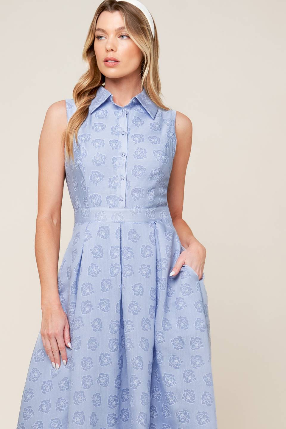 Elegant Woven Midi Dress for Women - Grand Entrance Style - Perfect for Weddings, Parties & Special Occasions