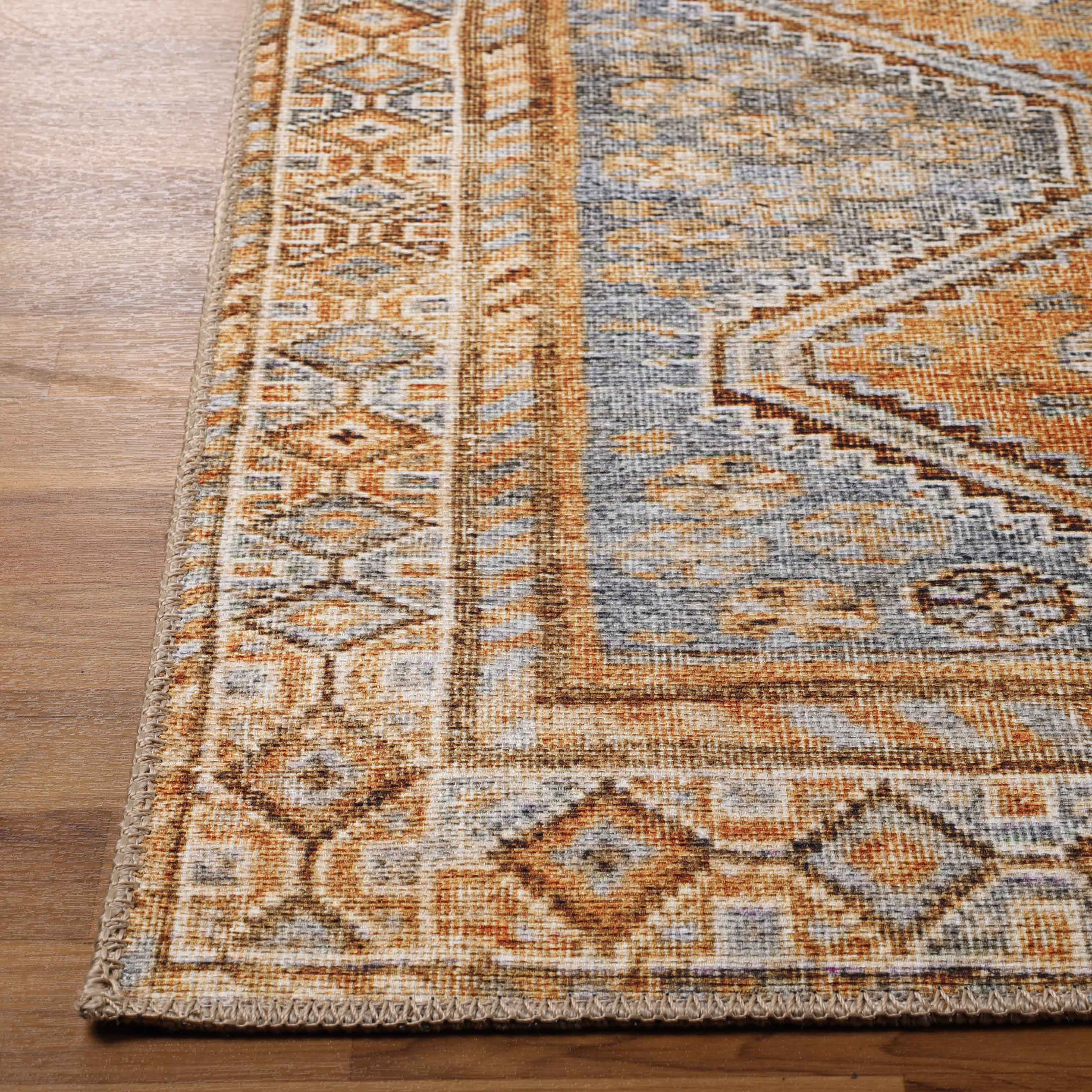 Southwestern Geometric Diamond Pattern Indoor Area Rug & Runner - Perfect for Living Room, Bedroom, or Hallway Decor