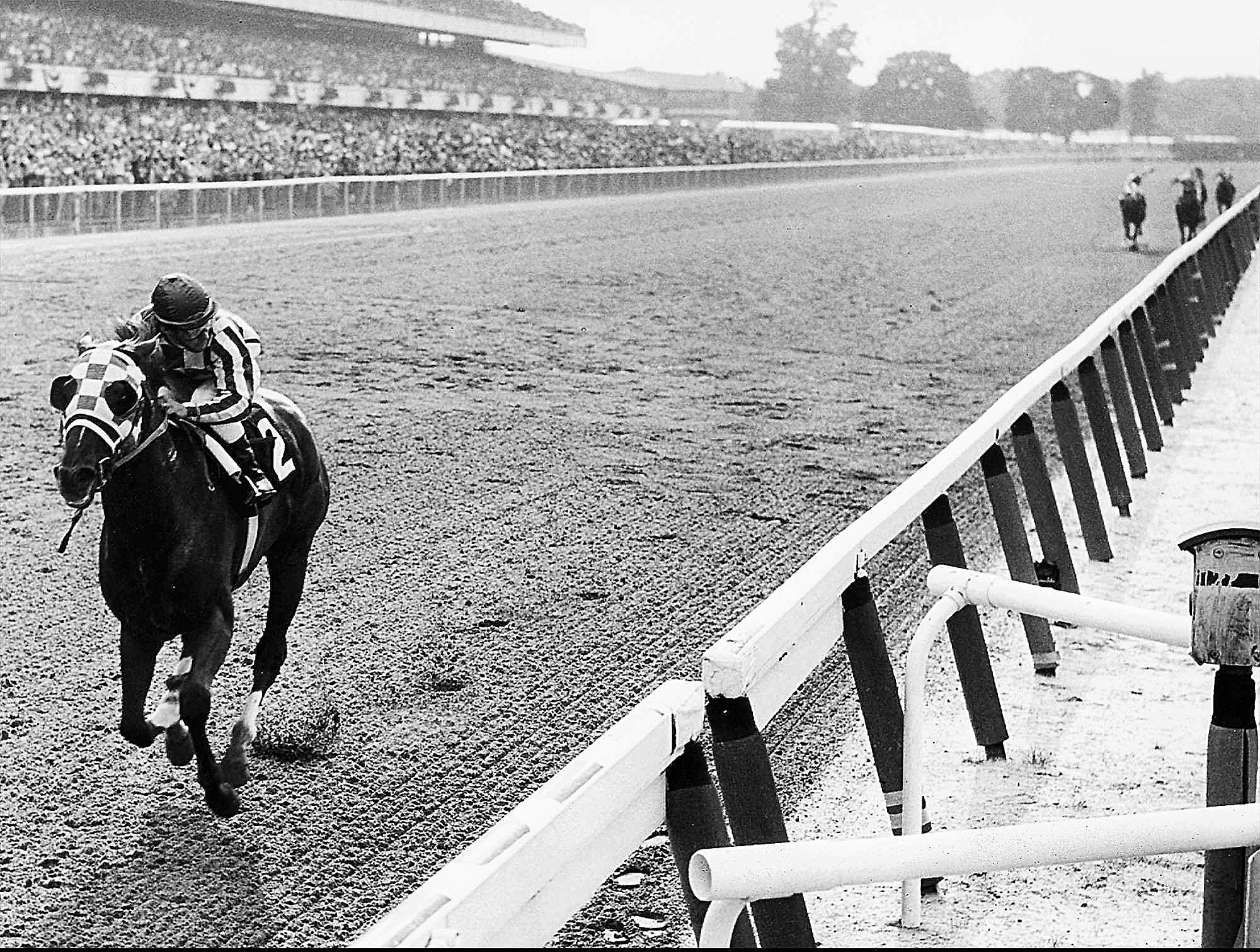 Secretariat Wins at Belmont Poster - 12x18 Inch Laminated Horse Racing Artwork - Vibrant Colors & Detailed Imagery - Perfect for Home, Office, or Barn Decor - Great Gift for Horse Lovers & Racing Fans