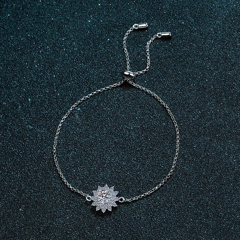 925 Sterling Silver Mosonite Bracelet for Women - Elegant & Durable Jewelry for Everyday Wear, Parties & Special Occasions