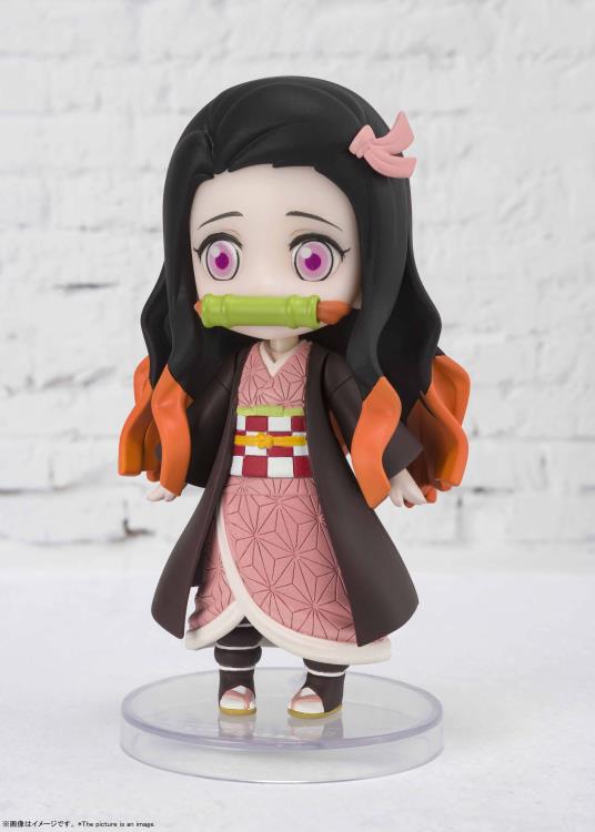 Bandai Figuarts Mini Demon Slayer Kamado Nezuko Action Figure #017 - Anime Collectible for Fans, Display & Cosplay Scenes