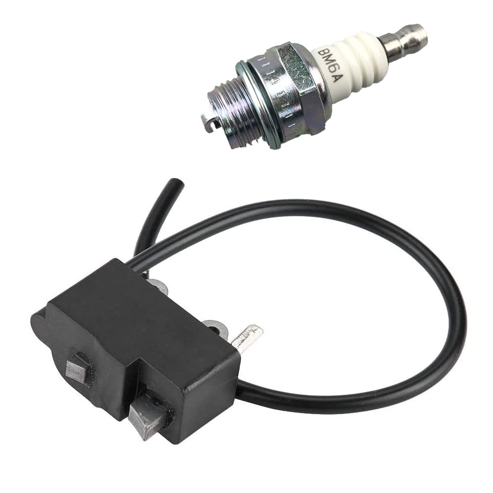 Shindaiwa Echo PB-500H PB-500T PB-500 Series Ignition Coil with BM6A Spark Plug - Compatible with BPM8Y BPMR8Y Gas/Petrol Leaf Blower - Perfect for Lawn Maintenance & Yard Cleaning