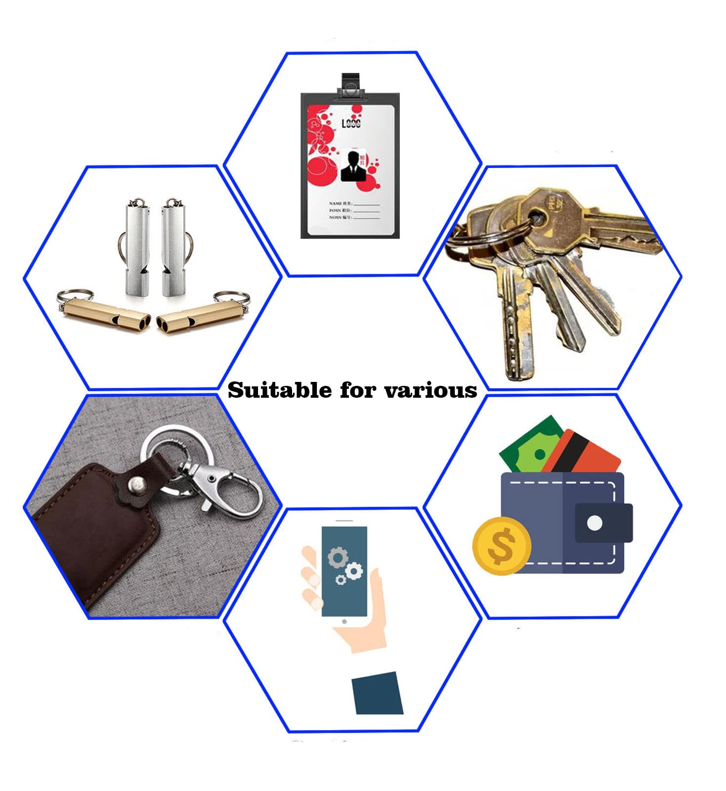 Cute Silicone Beaded Lanyard for Teachers & Students - ID Badge & Key Holder (2pcs) - Perfect for School & Office Use