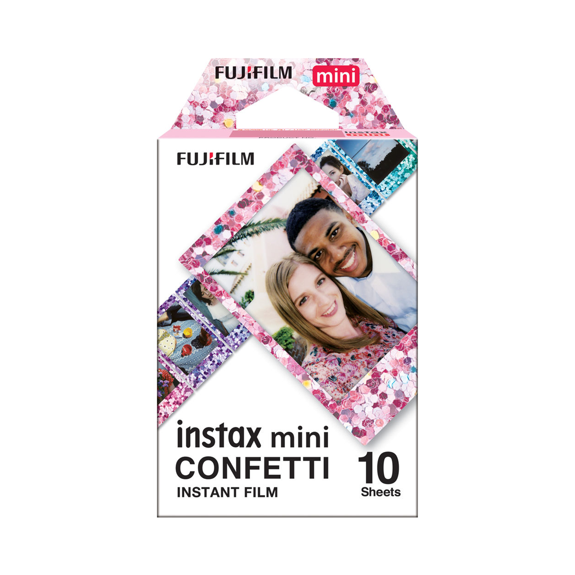 Fujifilm Instax Mini Confetti Instant Film - 10 Exposures | Colorful Party & Wedding Photo Paper for Polaroid Cameras | Perfect for Birthday Celebrations, Baby Showers & Special Events