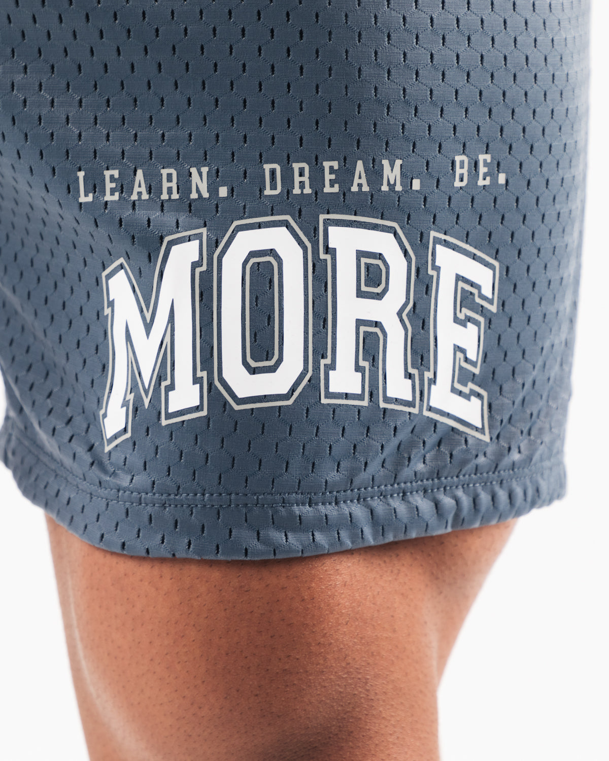 LDB Men's 6-Inch Mesh Shorts - Breathable Quick-Dry Athletic Running Shorts for Gym, Workout & Casual Wear - Whale Blue