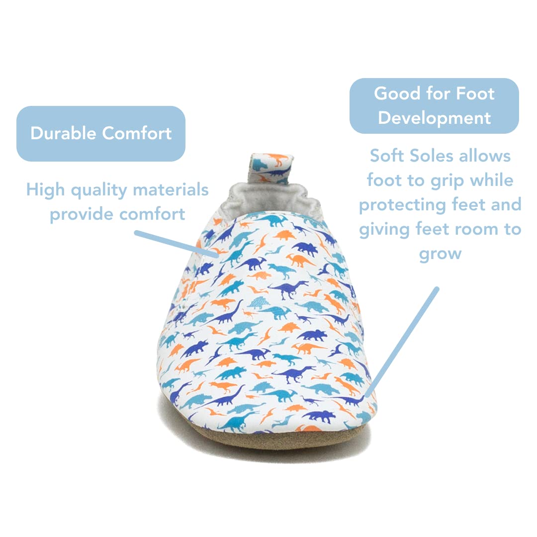 Robeez Stylish Steve Soft Sole Crib Shoes for Infants - Comfortable Baby First Walkers for Indoor & Outdoor Use