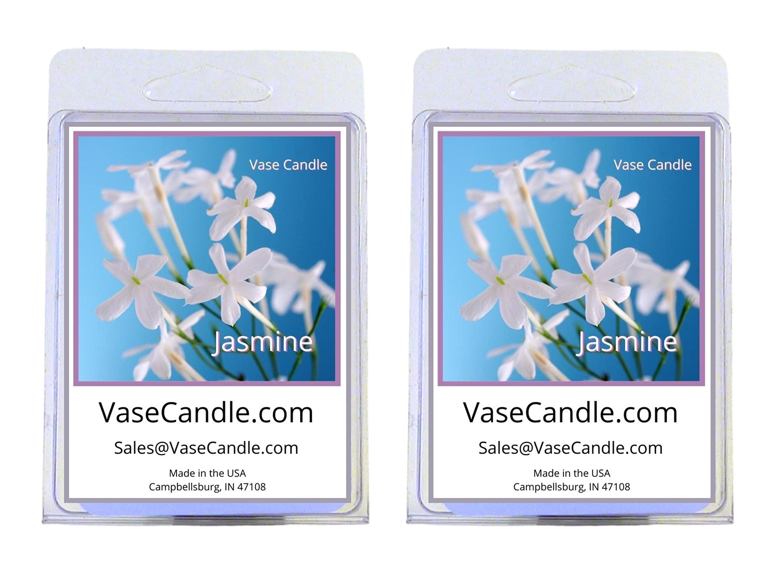 Premium Jasmine Scented Vase Candle - Long-Lasting Floral Fragrance Wax Melts for Home, Spa & Romantic Ambiance - Perfect for Relaxation, Meditation & Aromatherapy