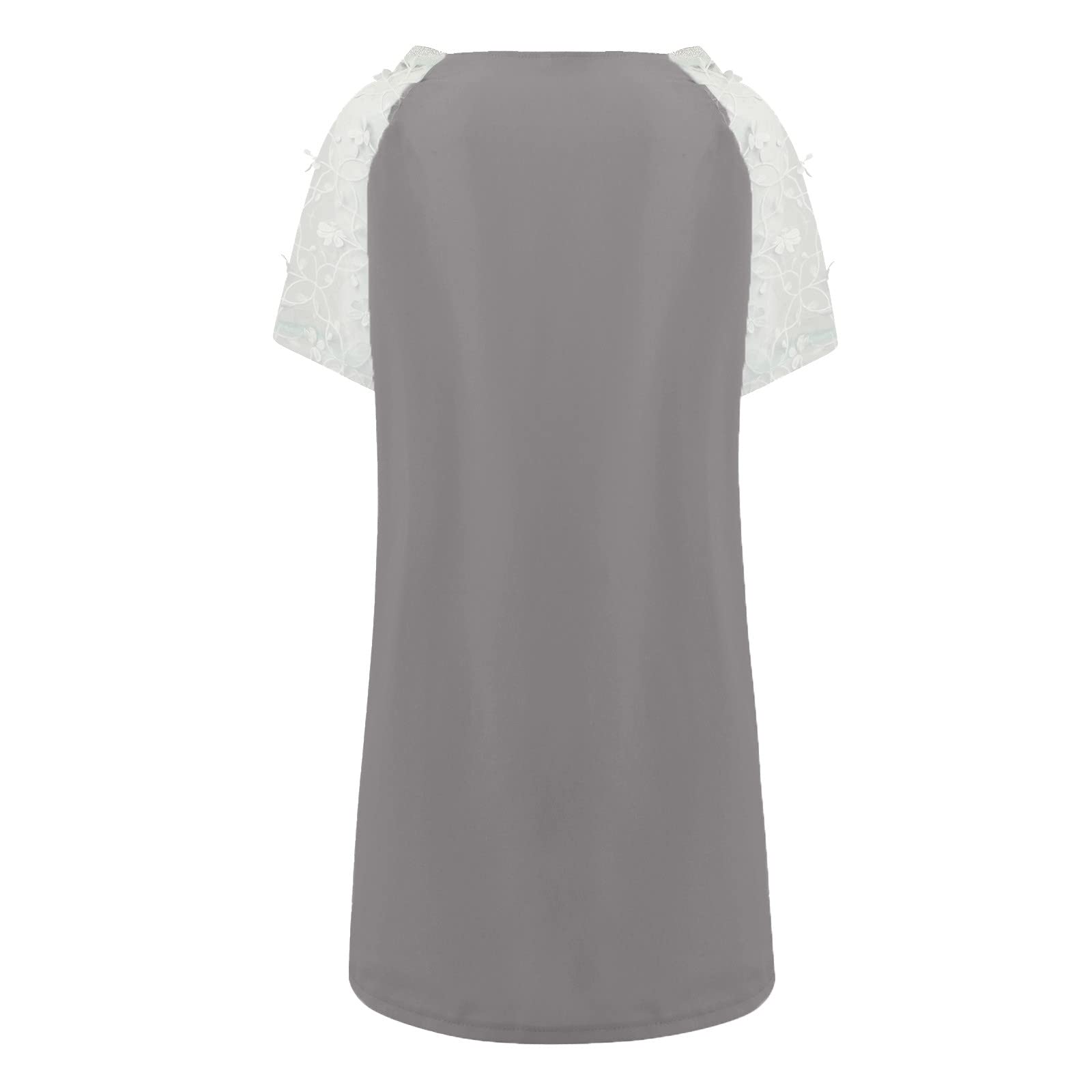 Plus Size Women's T-Shirt Dress - Casual Maternity Summer Boho Maxi Sundress with Side Slit (Sizes S-2XL) | Perfect for Beach, Vacation & Everyday Wear