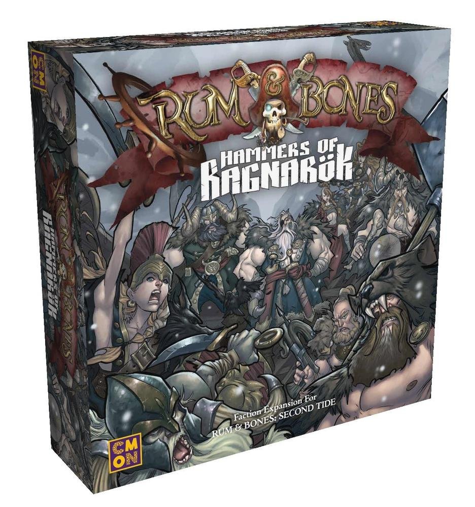 CMON Rum & Bones: Tide of Ragnarok Strategy Board Game - Viking-Themed Naval Combat for Adults & Teens - Perfect for Game Nights & Family Gatherings